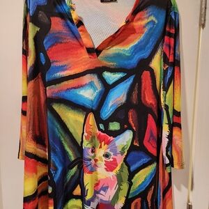 Women's plus size Lily 3/4 sleeve tunic top